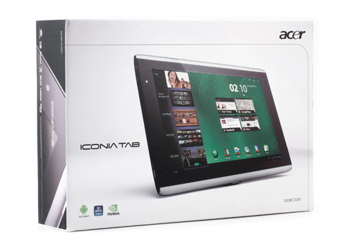 Коробка с планшетом Acer Iconia Tab A500