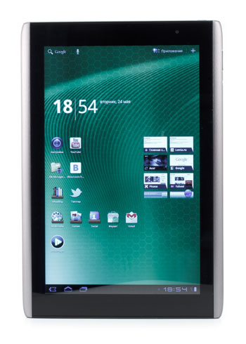 Внешний вид планшета Acer Iconia Tab A500