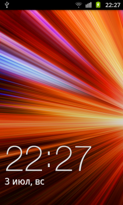 Обзор Samsung Galaxy S II. Скриншоты. Экран разблокирования коммуникатора